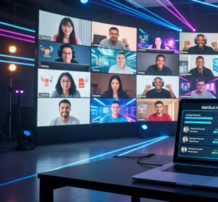 Digitális közösségi események és online versenyek galériája